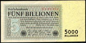 R.127c: 5 Billionen Mark 1923 (3+) 