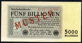 R.127M1 5 Billionen Mark 1923 Muster (1) 