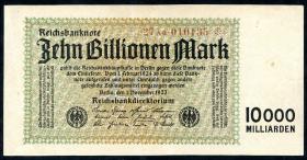 R.128e: 10 Billionen Mark 1923 (3+) 