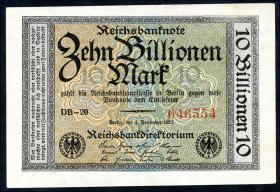 R.129b: 10 Billionen Mark 1923 (1) 
