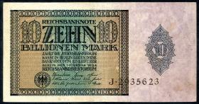 R.134: 10 Billionen Mark 1924 (3) Serie J 