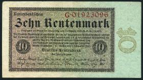 R.157: 10 Rentenmark 1923 (1/1-) 