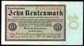 R.157 10 Rentenmark 1923 (3+) 