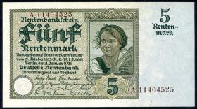 R.164bF: 5 Rentenmark 1926 (1) A 