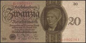 R.169: 20 Reichsmark 1924 Y/B (2) 