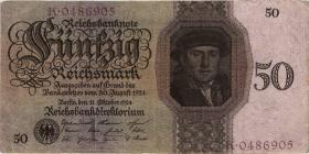 R.170a: 50 Reichsmark 1924 L/O (3) 