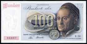 R.256 100 DM 1948 Bank Deutscher Länder E.58 (1-) 