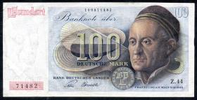 R.256 100 DM 1948 Bank Deutscher Länder (3+) Z44 