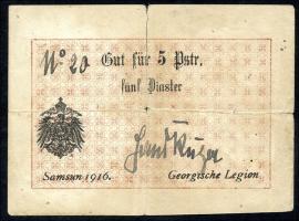 R.484a: Georgieschen Legion 5 Piaster 1916 (4) 