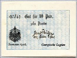 R.485b: Georgische Legion 10 Piaster 1916 (1/1-) 