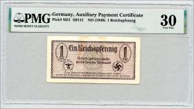 R.500: Wehrmachtsausgabe 1 Reichspfennig o.J. braun (3) 