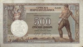 R.609: Serbien 500 Dinara 1942 (3) 