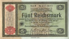 R.708E1F: Konversionskasse 5 Reichsmark 1934 Variante (1) 