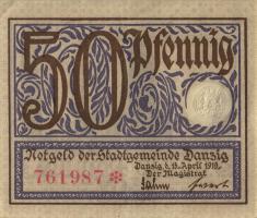 R.790: Danzig 50 Pfennig 1919 (2) 