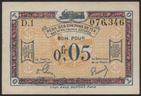 R.855a: Rheinland 0,05 Franc (1923) (1/1-) 