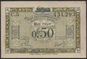 R.858a: Rheinland 0,50 Franc (1923) (2) 