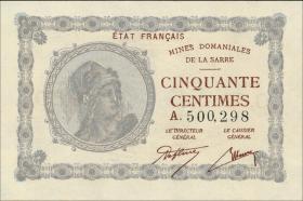 R.865: Saarland 50 Centimes 1930 (1) 