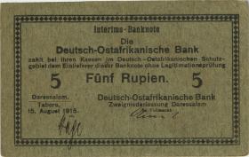 R.910c: Deutsch-Ostafrika 5 Rupien 1915 C (2) "Häge" 
