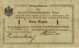 R.916a: Deutsch-Ostafrika 1 Rupie 1915 B (3) 