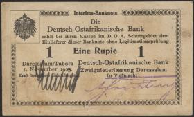 R.916g: Deutsch-Ostafrika 1 Rupie 1915 (3) 