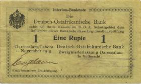 R.917b: Deutsch-Ostafrika 1 Rupie 1915 C (3) 