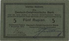 R.921a: Deutsch-Ostafrika 5 Rupien 1915 D (1/1-) 
