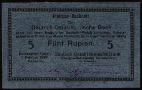 R.933d: Deutsch-Ostafrika 5 Rupien 1915 F (1) 
