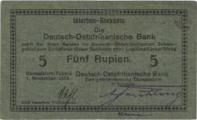R.921b: Deutsch-Ostafrika 5 Rupien 1915 E (3) 