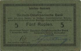 R.921a: Deutsch-Ostafrika 5 Rupien 1915 D (1-) 