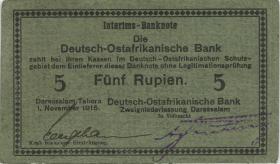 R.921d: Deutsch-Ostafrika 5 Rupien 1915 E (1) 