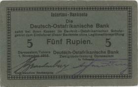 R.921f: Deutsch-Ostafrika 5 Rupien 1915 E (3) 