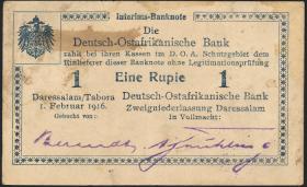 R.928ad: Deutsch-Ostafrika 1 Rupie 1916 A4 (2) 