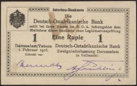 R.928f: Deutsch-Ostafrika 1 Rupie 1916 (1-) 