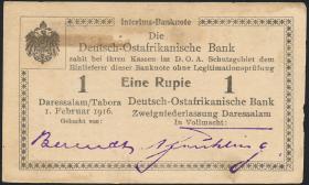 R.928y: Deutsch-Ostafrika 1 Rupie 1916 E3 (2) 