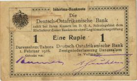 R.929F: Deutsch-Ostafrika 1 Rupie 1916 P3 (2) 