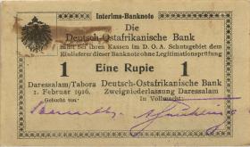 R.929s: Deutsch-Ostafrika 1 Rupie 1916 R3 Gebucht von. (1) 