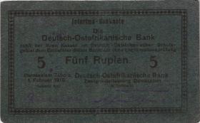 R.933e: Deutsch-Ostafrika 5 Rupien 1916 (3+) 