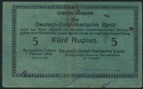 R.933n: Deutsch-Ostafrika 5 Rupien 1916 H (3) 