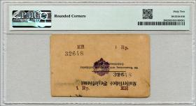 R.936B1: Deutsch-Ostafrika 1 Rupie 1917 "Briefkopfnote" (1) 32648 