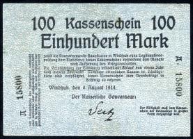 R.946a: Deutsch-Südwestafrika 100 Mark 1914 (3+) 