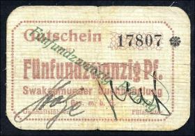 R.951a: Swakopmunder Buchhandlung 25 Pfennig (1916) (3) "17807" 