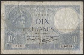 Frankreich / France P.084 10 Francs 1940-41 (4) 