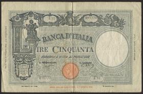 Italien / Italy P.065 50 Lire 1943 (3) 