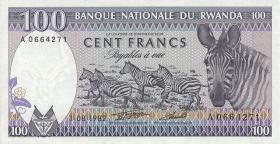 Ruanda / Rwanda P.18 100 Francs 1.6. 1982 (1) Amafranga 
