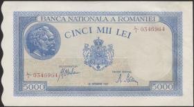 Rumänien / Romania P.055 5000 Lei 28.9.  1943 (1/1-) 