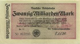 RVM-12a Reichsbahn Berlin 20 Milliarden Mark 1923 mit No.(2) 
