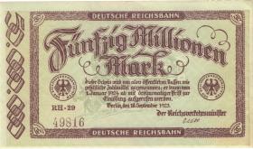RVM-06 Reichsbahn Berlin 50 Millionen Mark 1923 (1) 5-stellig 