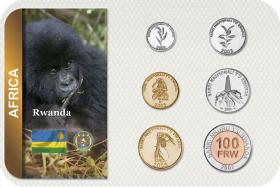 Kursmünzensatz Ruanda / Coin Set Rwanda 