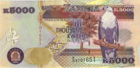 Sambia / Zambia P.41b 5000 Kwacha 2001 (1) 