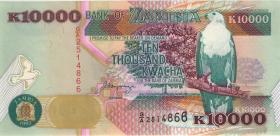 Sambia / Zambia P.42a 10.000 Kwacha 1992 (1) 
